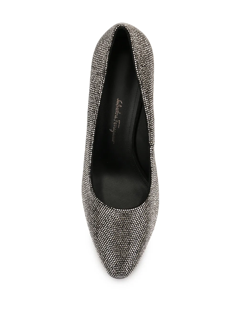 Ferragamo Pumps verfraaid met kristallen Grijs