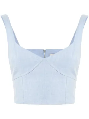 Anika fitted crop top by BEC + BRIDGE, available on farfetch.com for £100 Cardi B Top SIMILAR PRODUCT