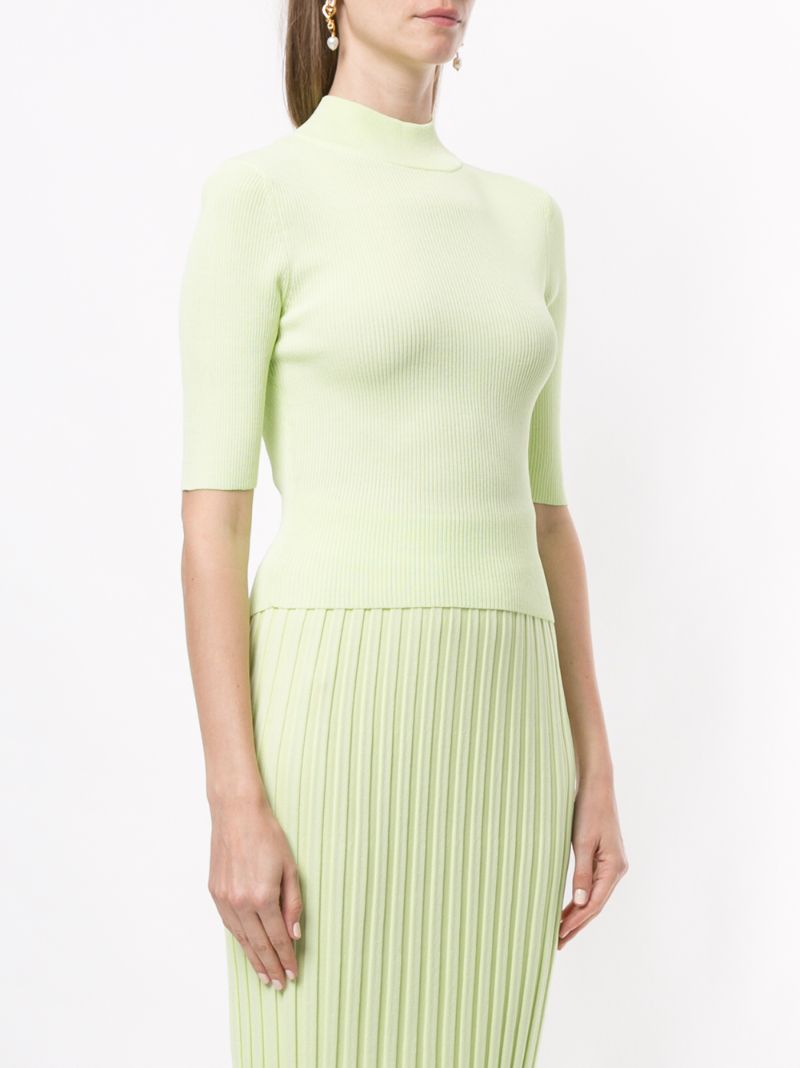 Shop Bec & Bridge Citrus Club Knit Top In Green