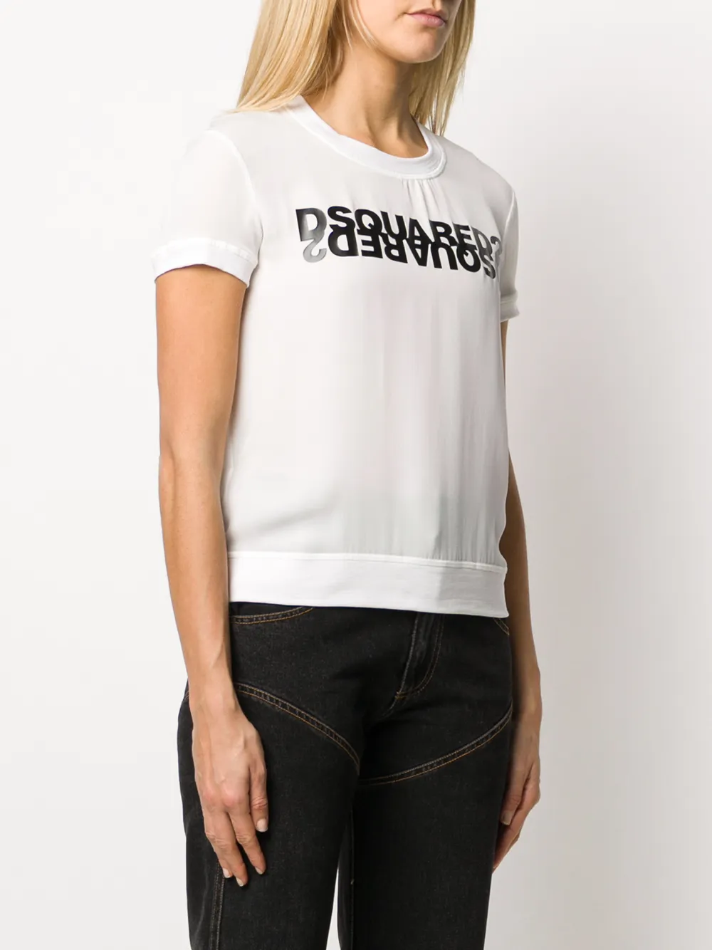  Dsquared2 Oberteil Mit Logo   Weiß 