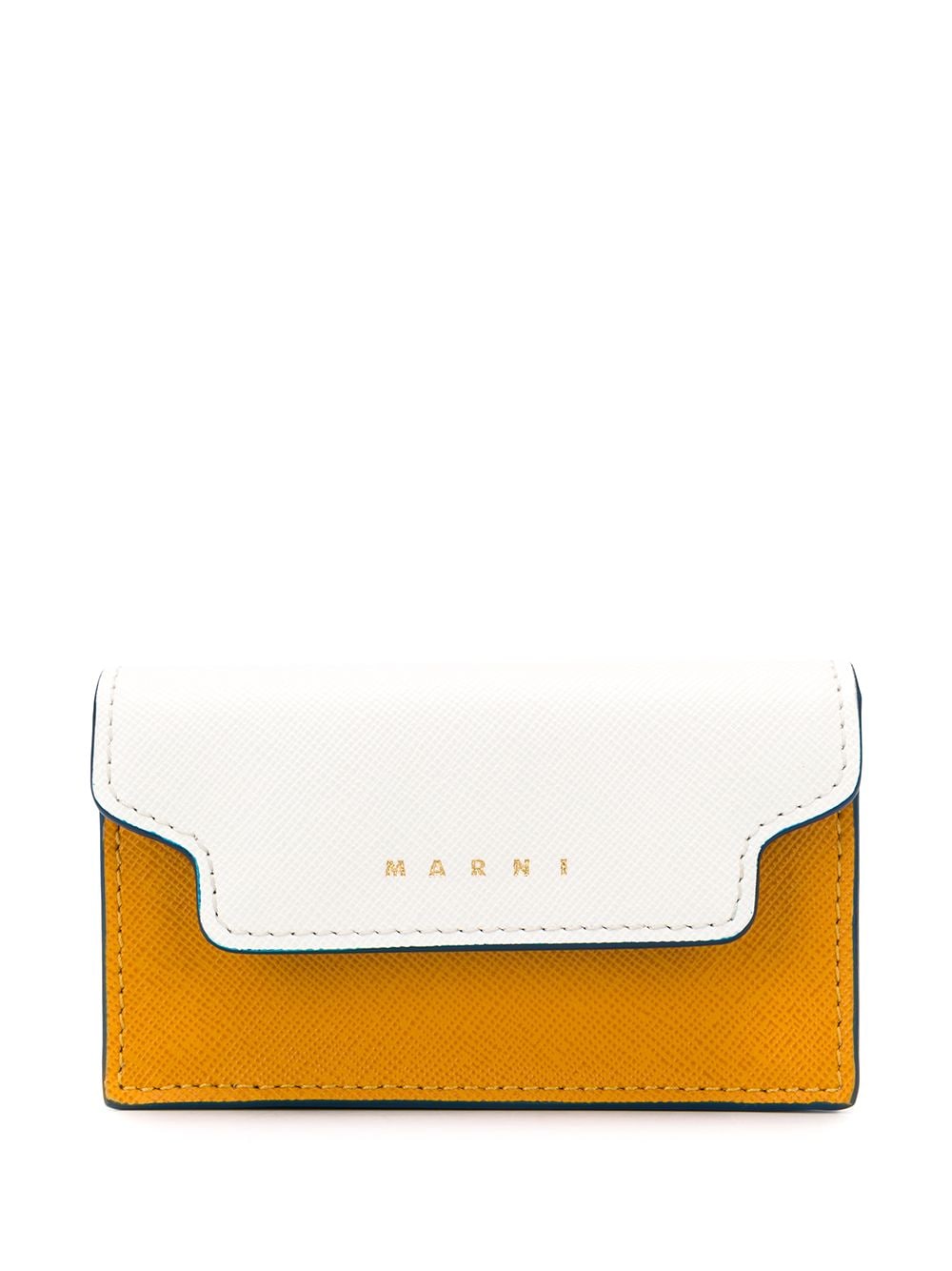 Marni Two-tone Envelope Wallet In 白色