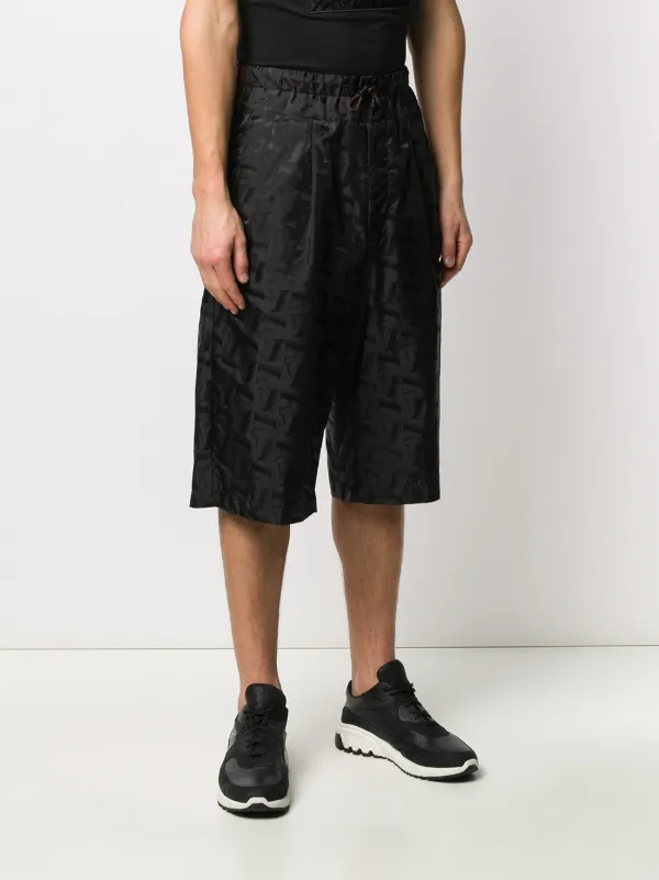 armani all over print shorts