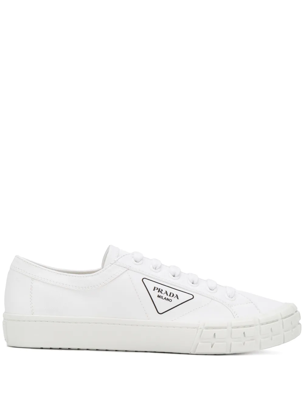 PRADA TRIANGULAR LOGO SNEAKERS