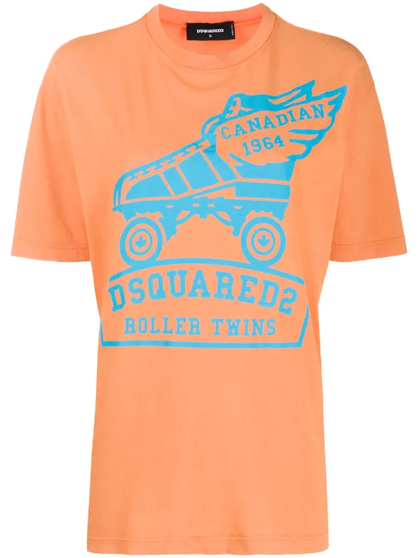 dsquared2 t shirt orange