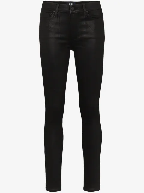 PAIGE Hoxton coated skinny jeans