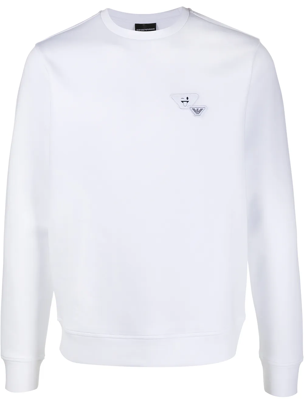 armani white sweatshirt