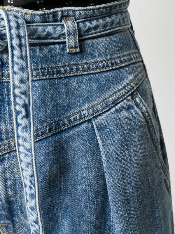 belted jeans