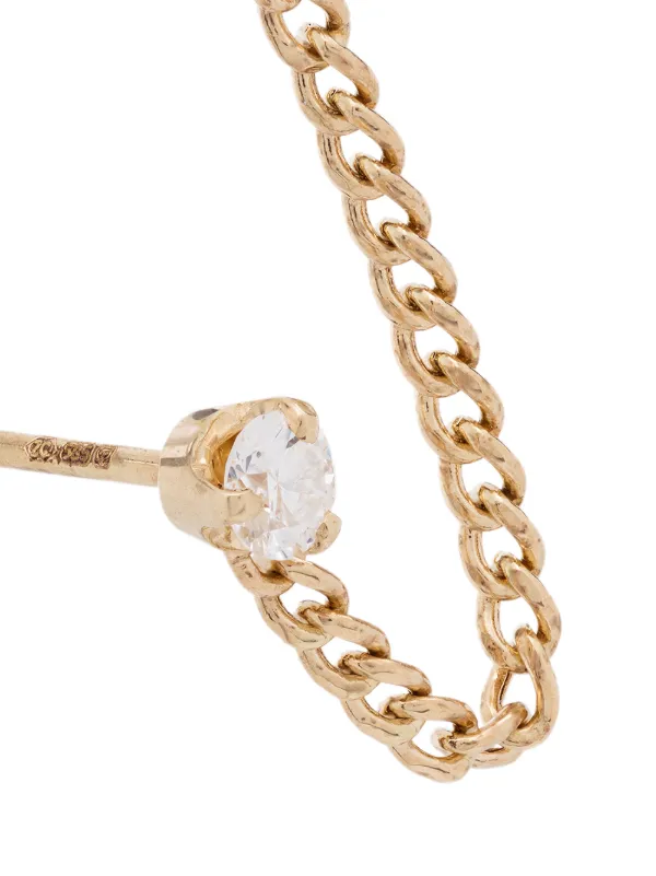 Zoe Chicco ダイヤモンド ピアス 14K ゴールド 重ね付け風 Zoë Chicco ダイヤモンド ピアス 14Kイエローゴールド