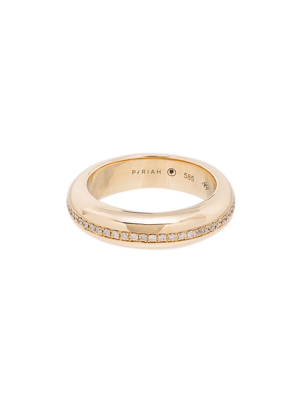 

By Pariah anillo Victoria en oro amarillo de 14kt con diamantes - YELLOW GOLD