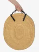 Inès Bressand Over straw-woven backpack