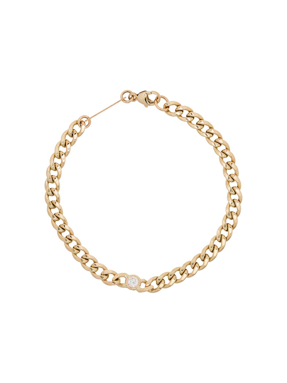 фото Zoe chicco 14kt gold diamond-embellished chain bracelet