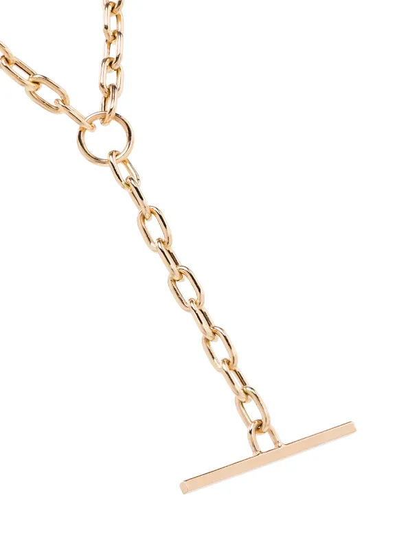 Zoë Chicco 14kt Gold Link Bar Necklace 
