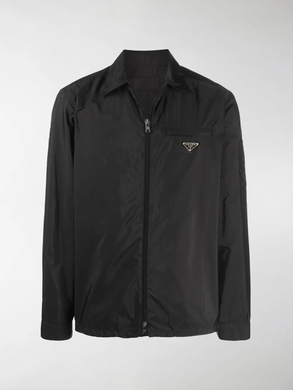 Prada Hemdjacke Mit Reissverschluss In Black