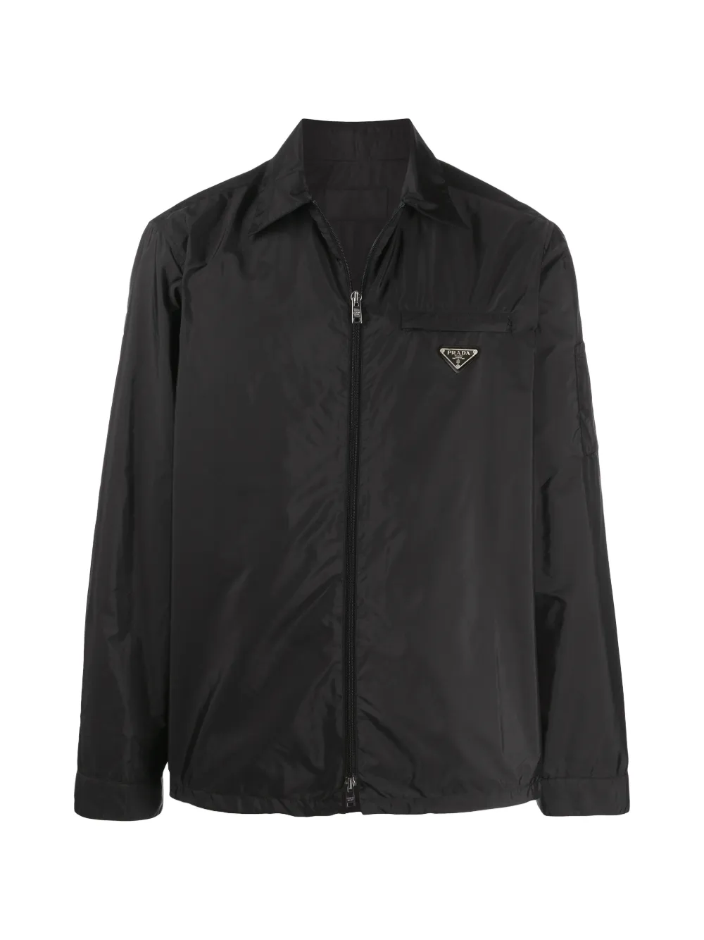 Prada Hemdjacke Mit Reissverschluss In Black