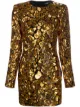 Image 1 of Balmain sequin embellished mini dress