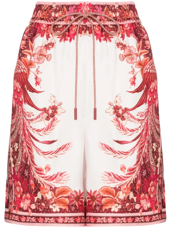 Zimmermann Wavelength Placement Pheonix Shorts Ss20 Farfetch Com