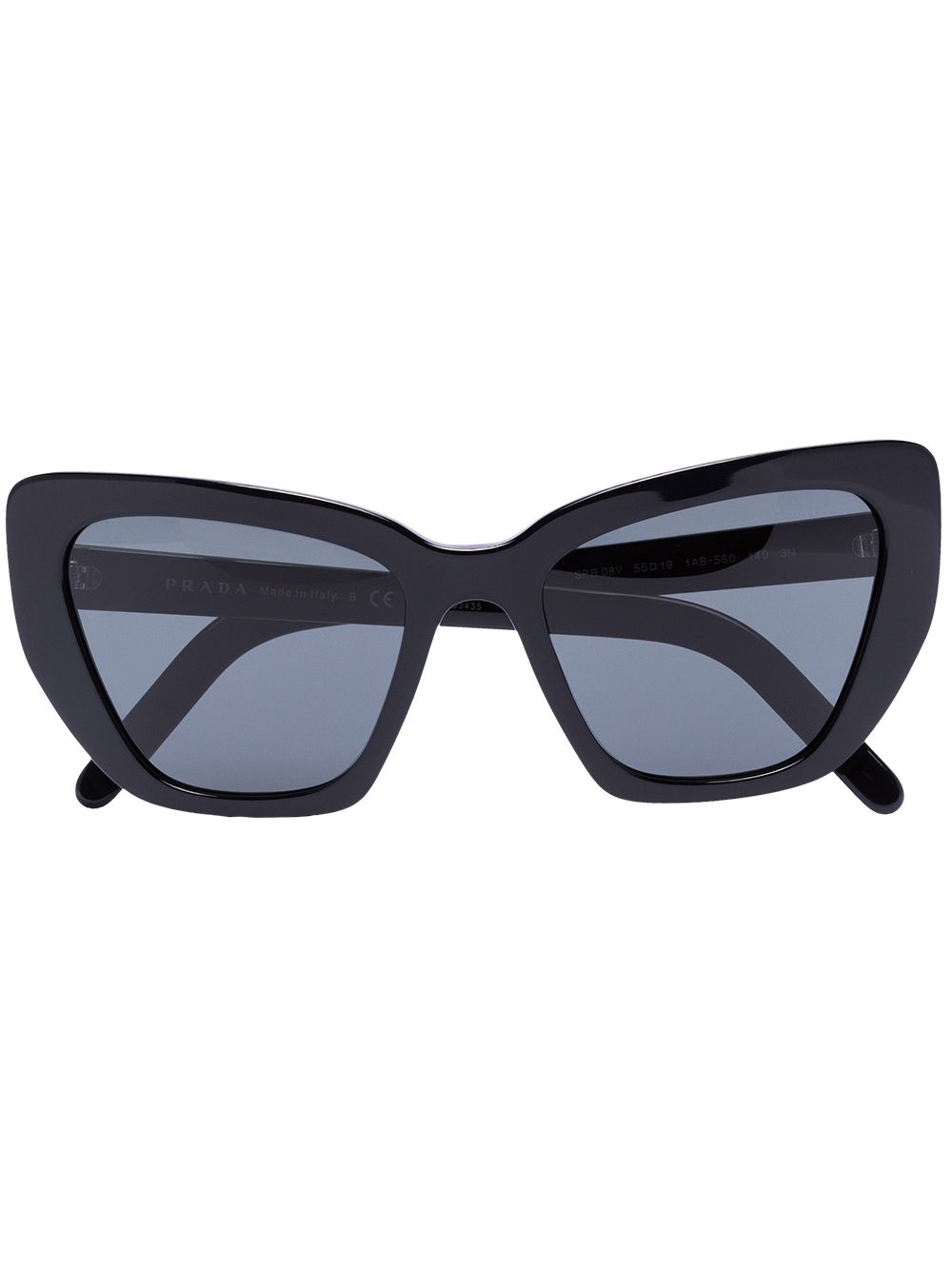 фото Prada eyewear black square cat eye sunglasses