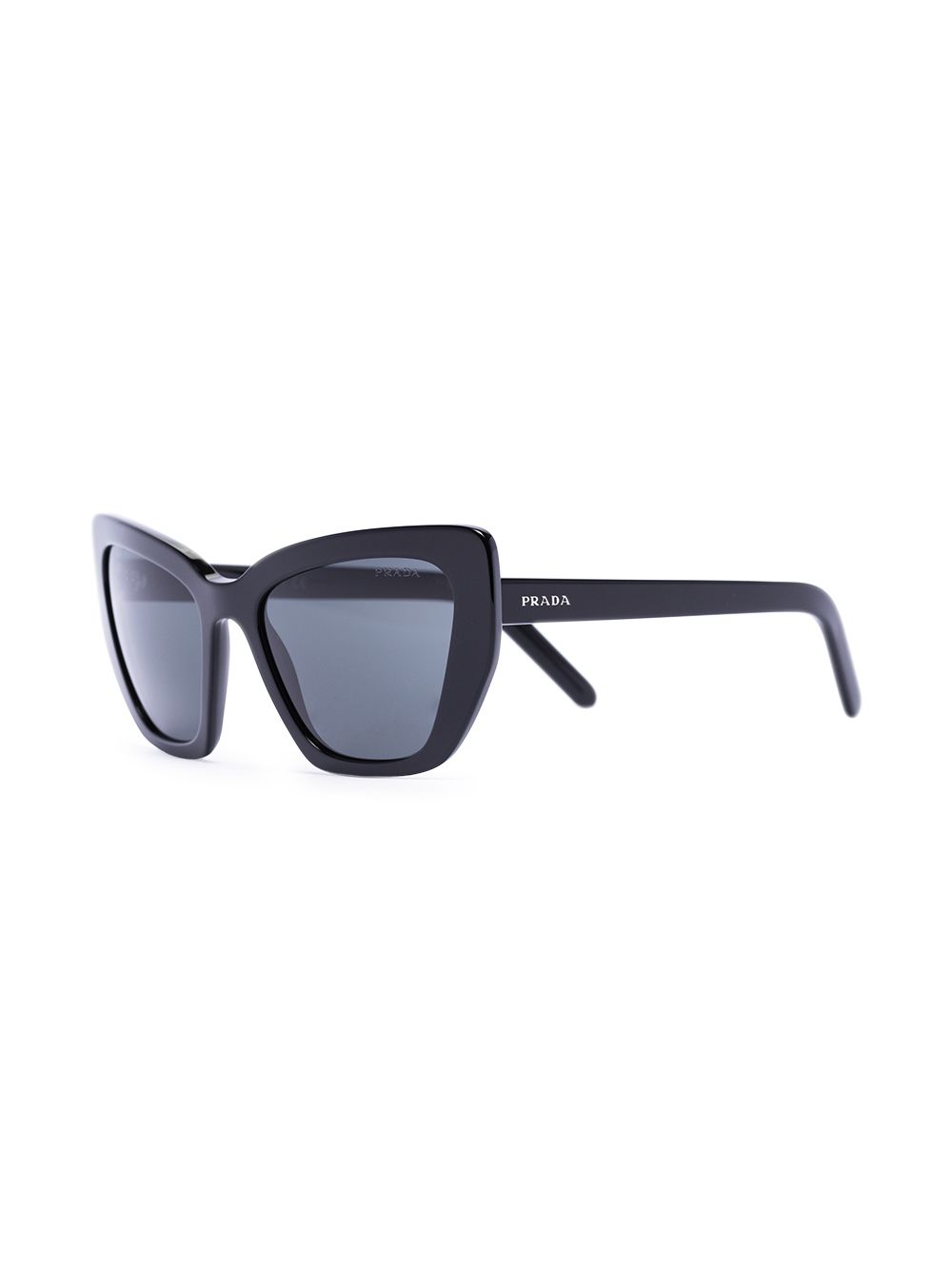 фото Prada eyewear black square cat eye sunglasses