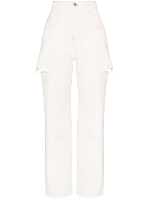 Maison Margiela high-rise distressed jeans