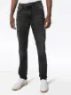 Nudie Jeans Lean Dean Mono cropped whiskered slim-leg jeans