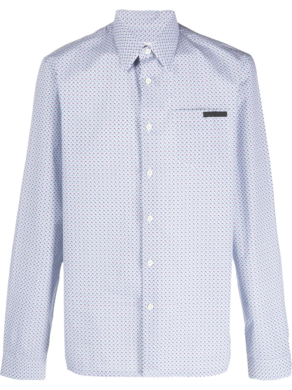 Prada abstract print shirt | Blue | Image 1
