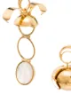 Panconesi gold vermeil opal earrings