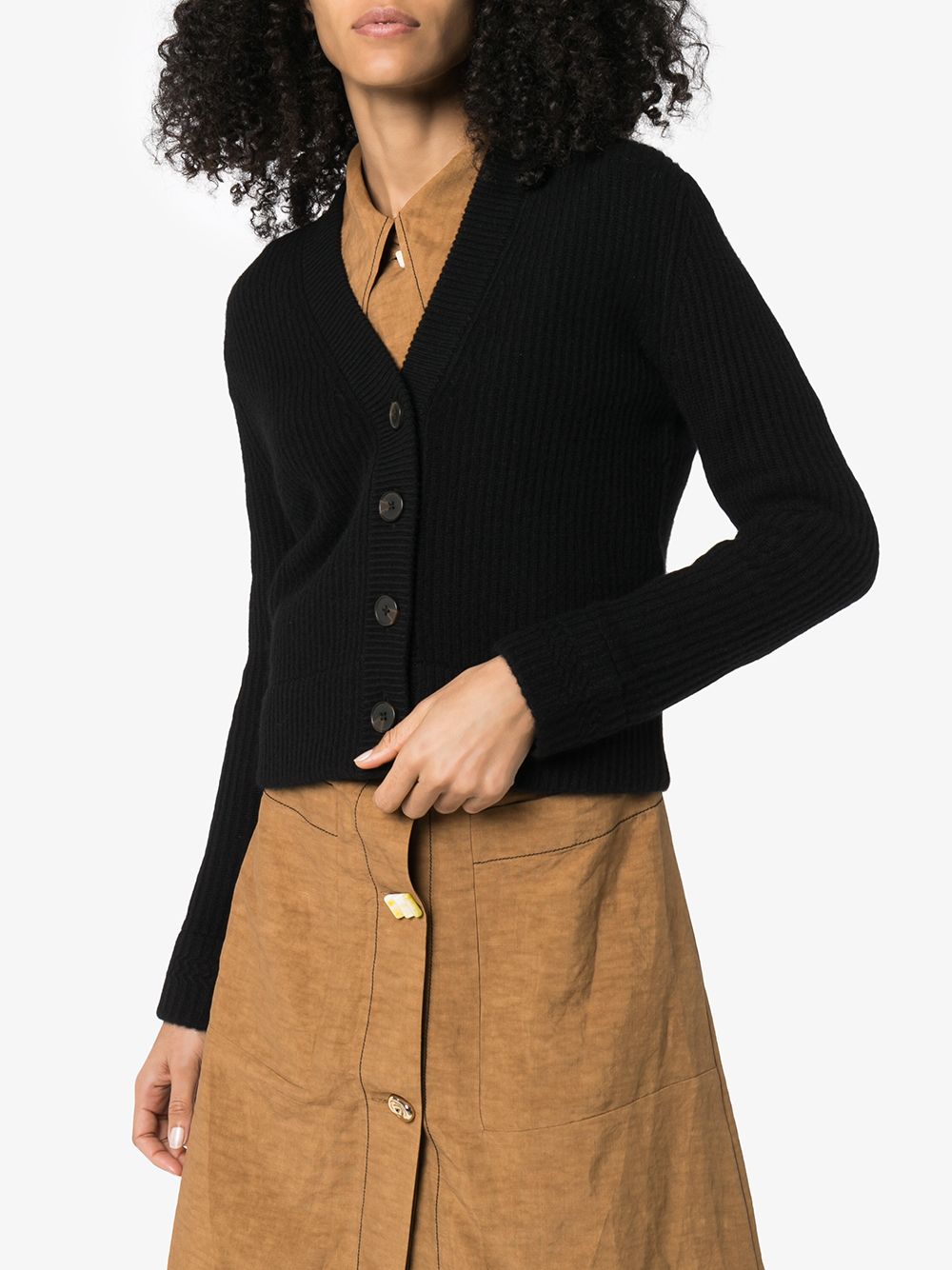 фото Ply-knits ribbed knit cardigan