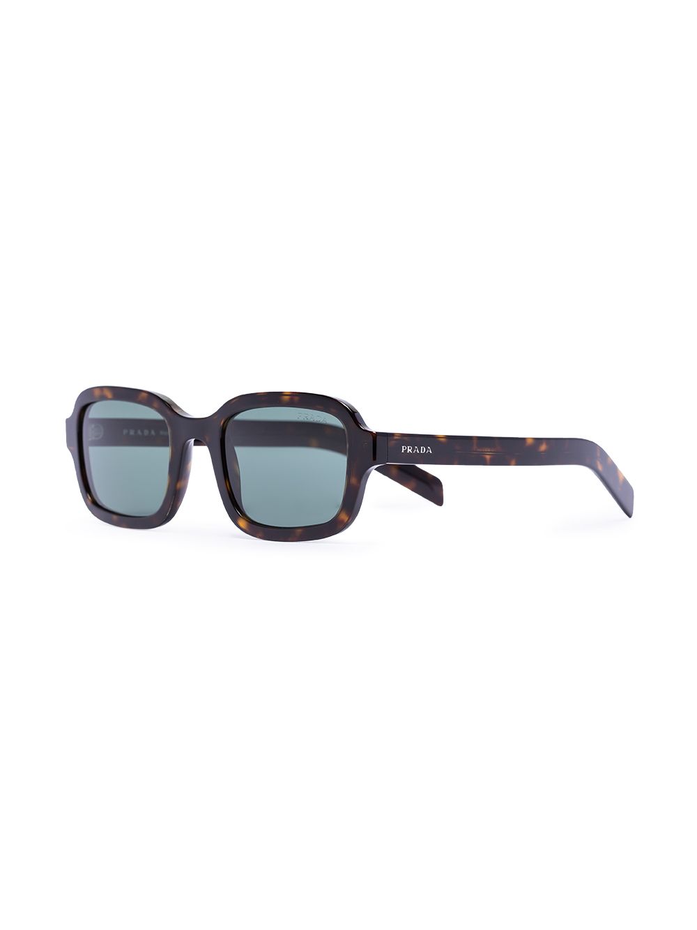 фото Prada eyewear brown rectangular tinted sunglasses