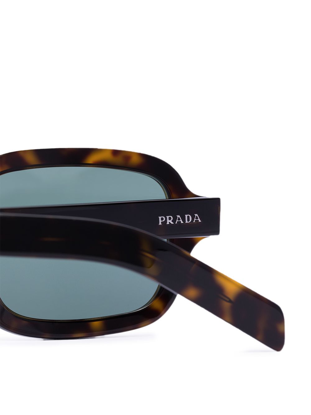 фото Prada eyewear brown rectangular tinted sunglasses