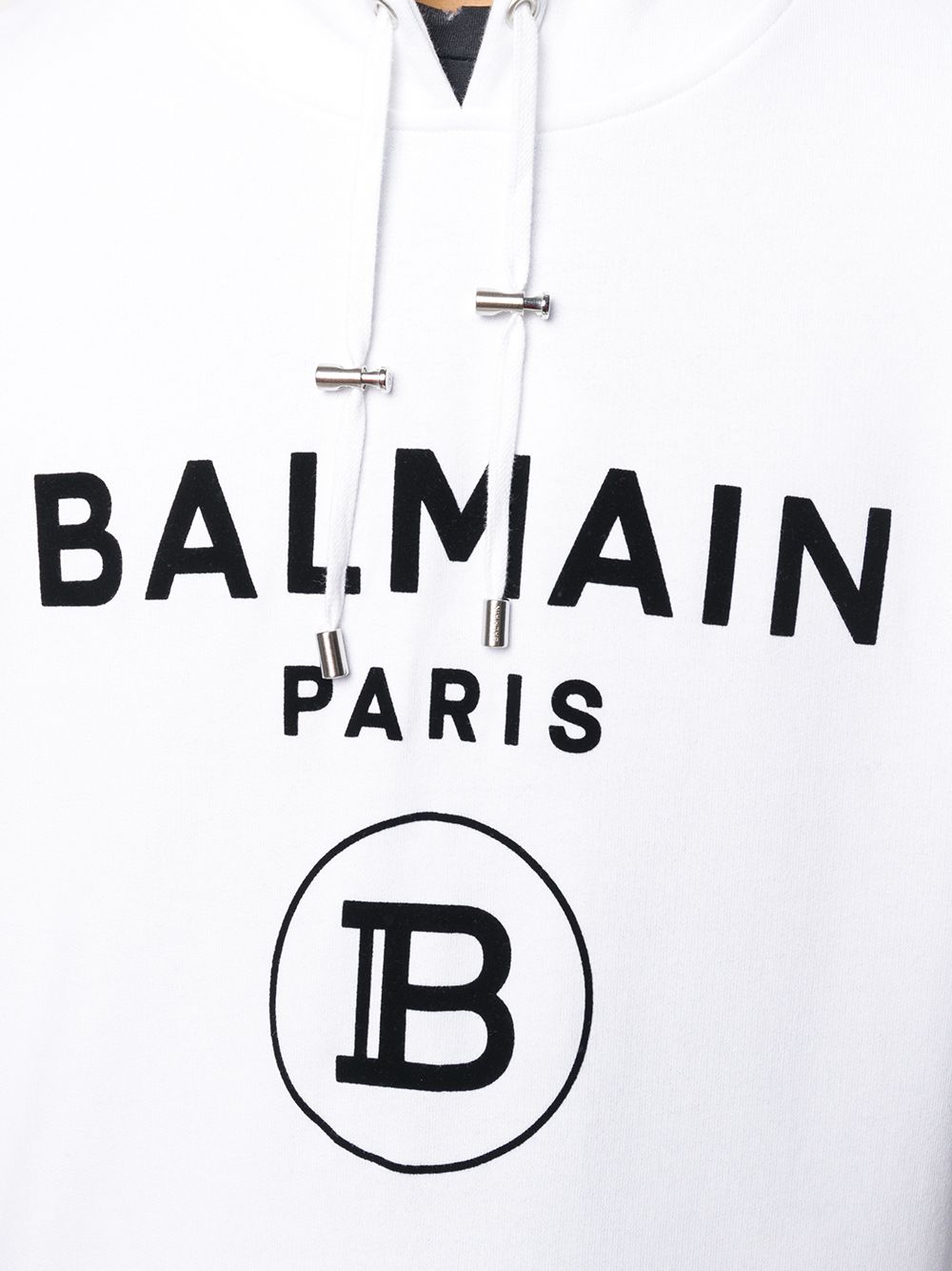 Balmain Logo Print Hoodie - Farfetch