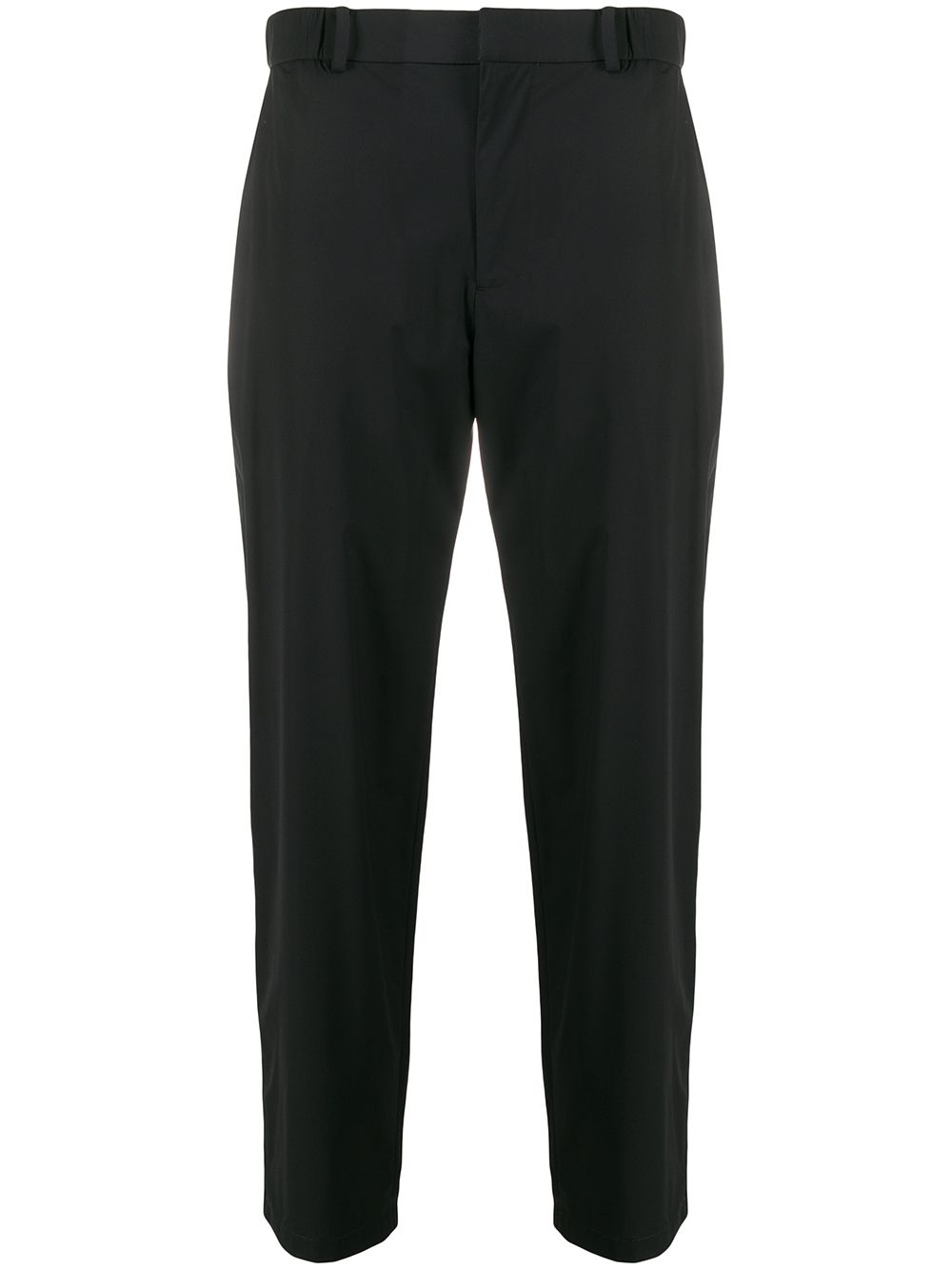 Shop Emporio Armani Straight-fit Trousers In Black