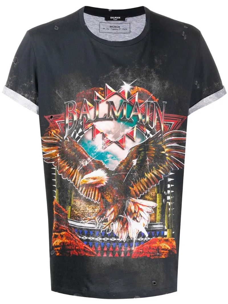 Balmain eagle t shirt Clearance