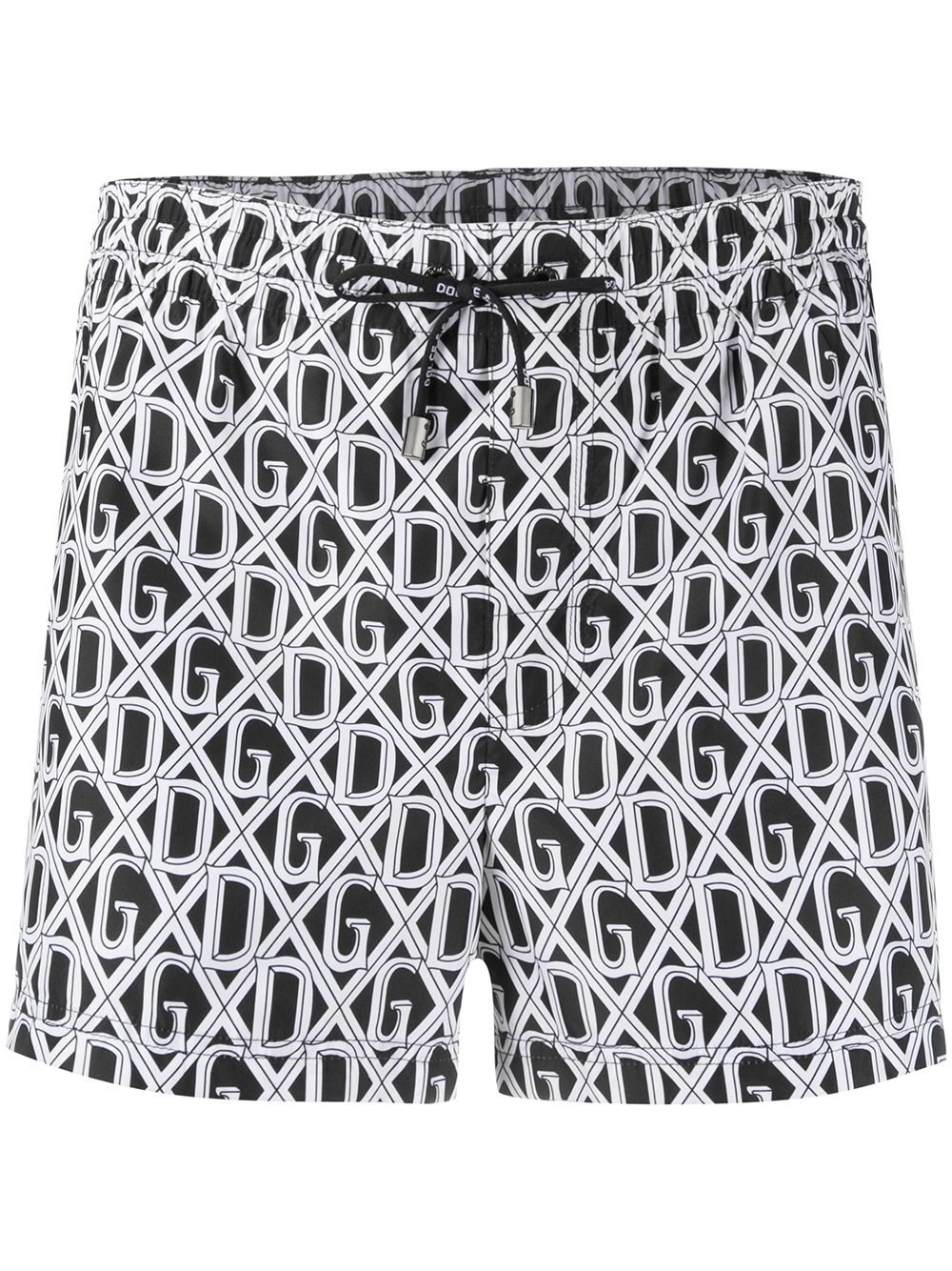 DOLCE & GABBANA MONOGRAM SWIM SHORTS