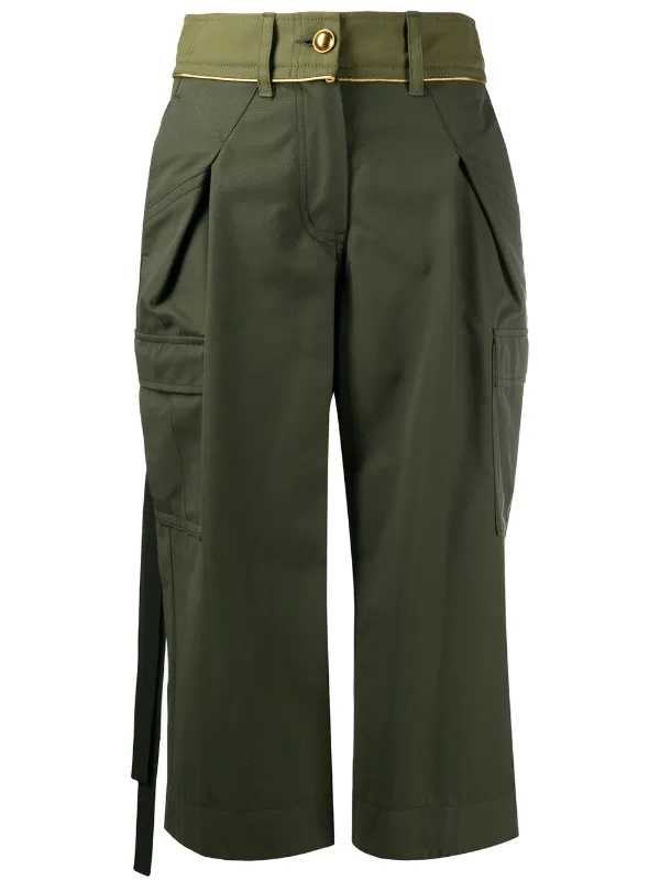 cargo cut off trousers