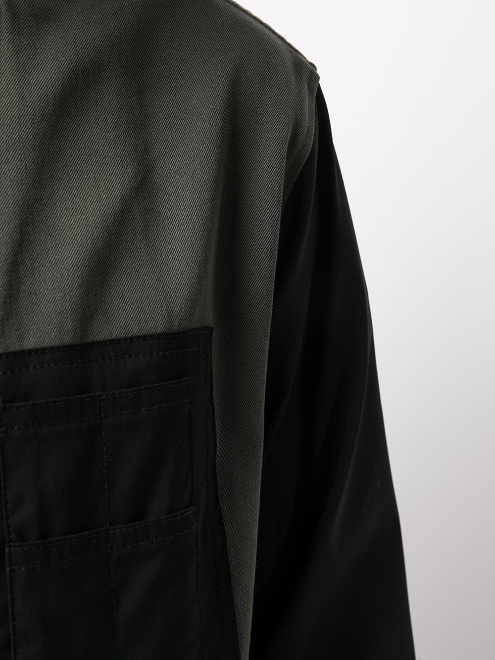 Shop Neil Barrett Contrast Pocket Bomber Jacket In Green