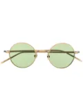 Matsuda embossed round-frame tinted sunglasses - Gold
