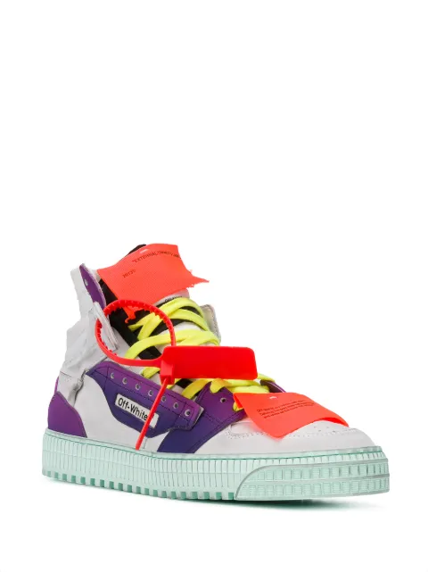off white sneakers purple