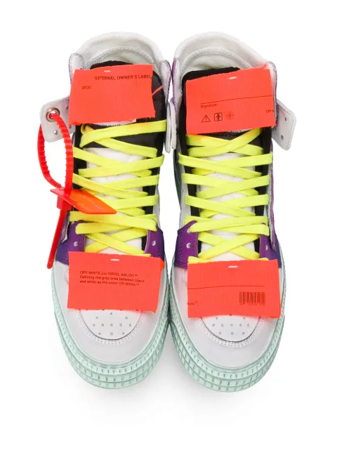 off white sneakers purple