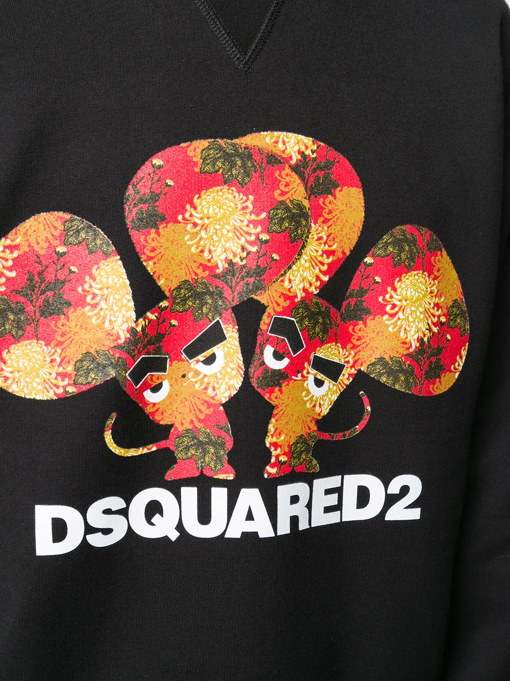 фото Dsquared2 толстовка с графичным принтом