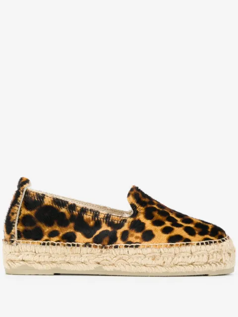 Manebi espadriller med leopardtryk