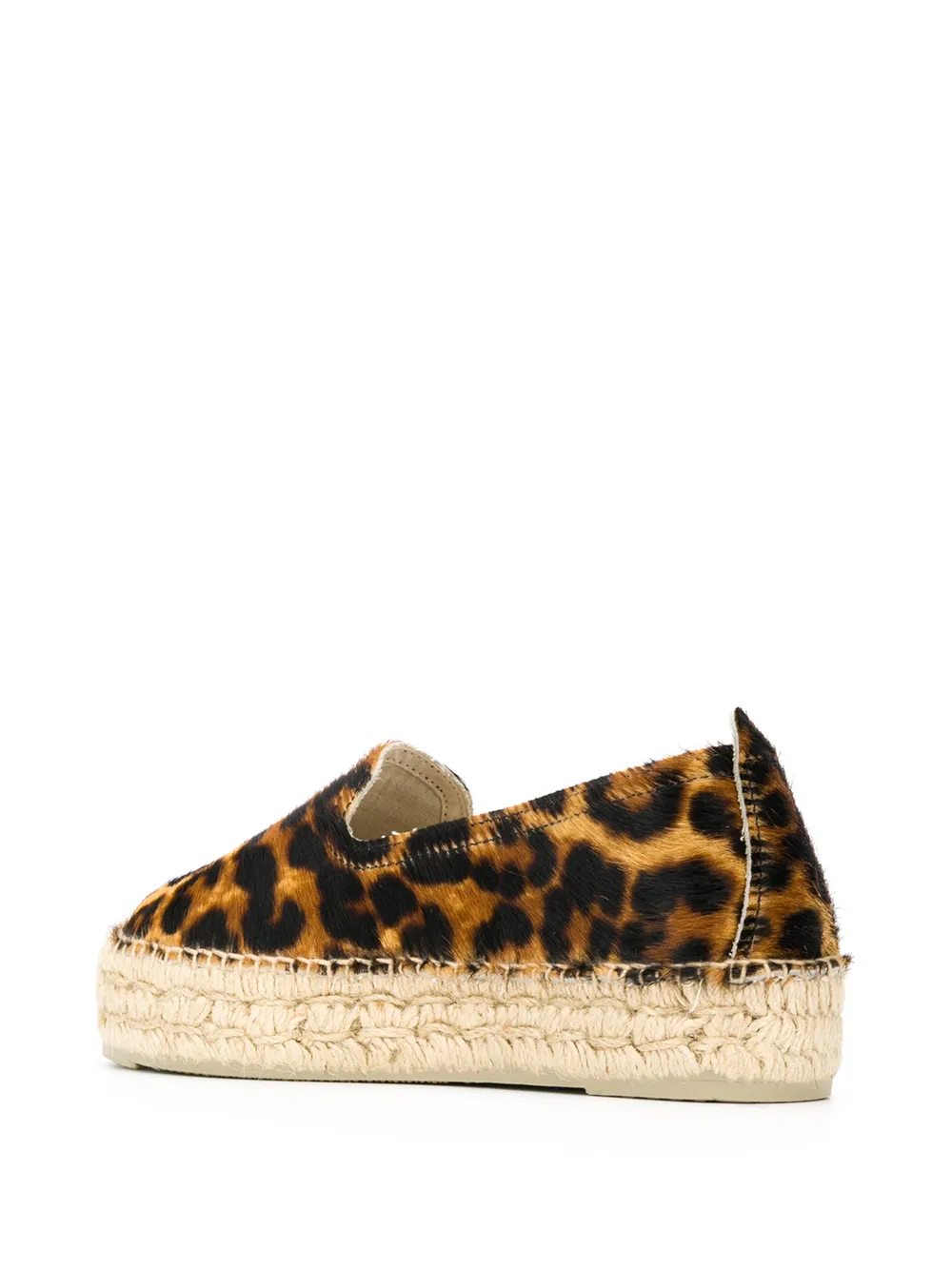  Manebi Leopard Pattern Espadrilles - Brown 