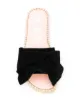 Manebi Hamptons bow jute-sole slides