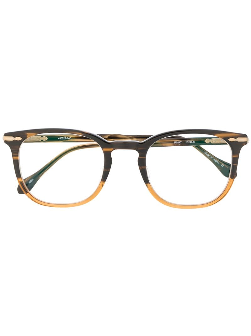 Matsuda Square-frame Havanna Glasses In Brown