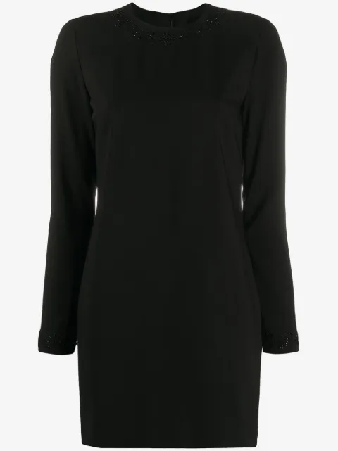 DSQUARED2 vestido corto con bordado con mostacillas