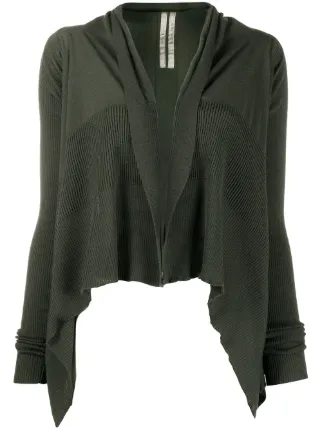 cropped waterfall cardigan
