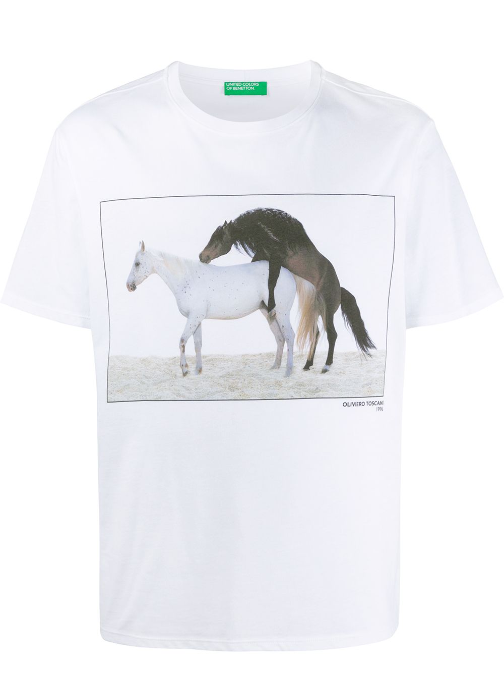 фото Benetton horse print t-shirt