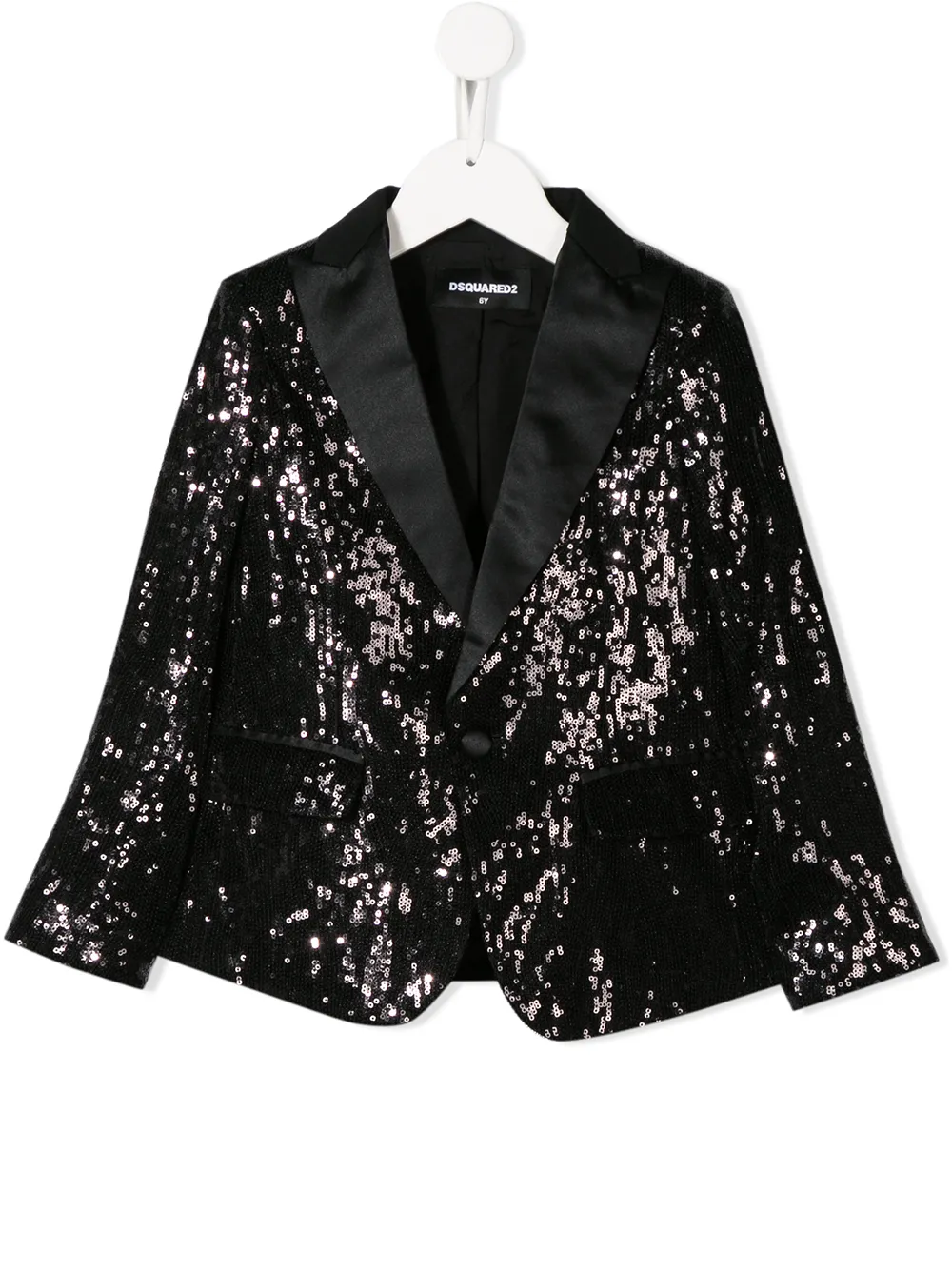 DSQUARED2 KIDS sequin-embroidered blazer | Black | Image 1