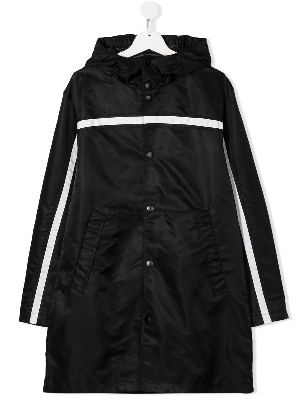 фото Nº21 kids teen contrast-tape hooded jacket