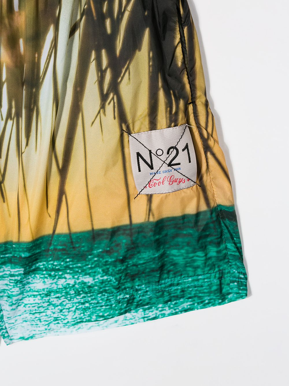 фото Nº21 kids sunrise print swim shorts