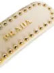 Prada logo and studs hair clip